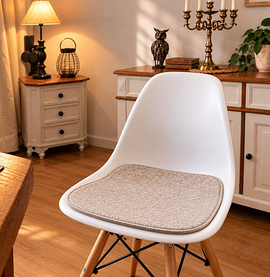 Handgefertigte Filz-Sitzauflage 40,5 × 36,5 cm passend für Eames Side Chair