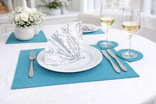 Filz Tischset 45 x 30 cm als modernes und stilvolles Platzset
