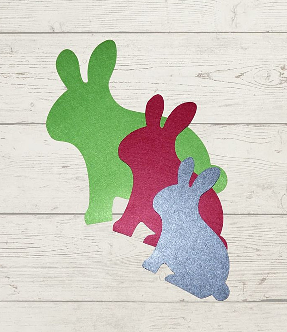 Filz Untersetzer Hase als natürliche und verspielte Tischdeko aus Filz