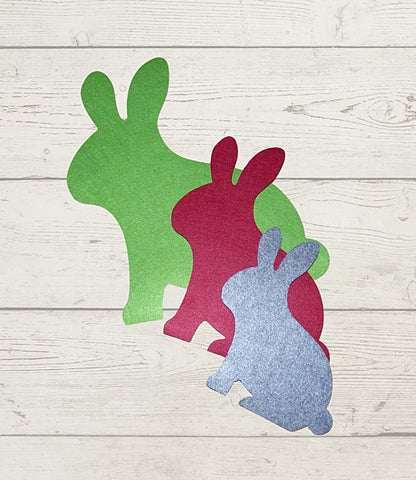 Filz Untersetzer Hase als natürliche und verspielte Tischdeko aus Filz
