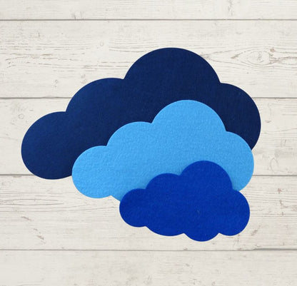 Filzuntersetzer Wolke als moderne weiche Tischdeko