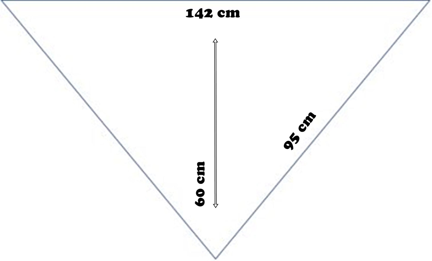 Triangular scarf muslin white beige, dandelion