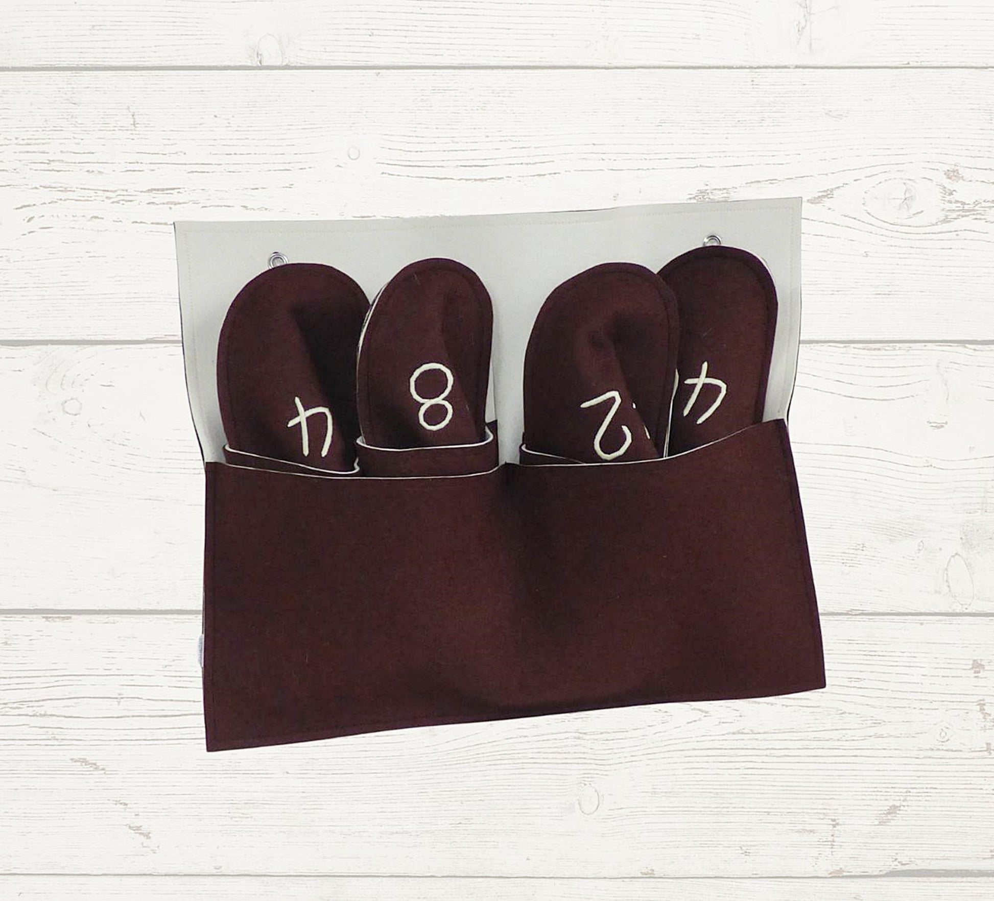 Filzpantoffel Wollfilz mit Wandtasche