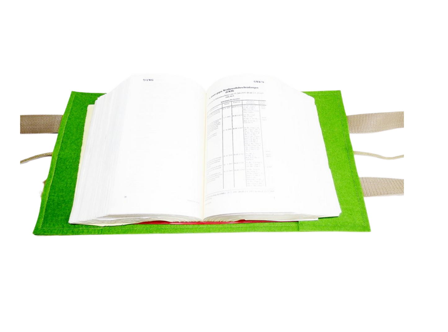 Gesetztasche, Schönfelder, Wachstuch, Wollfilz