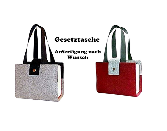 Wollfilztasche für Gesetze, Schönfelder & andere - StoffAkzente