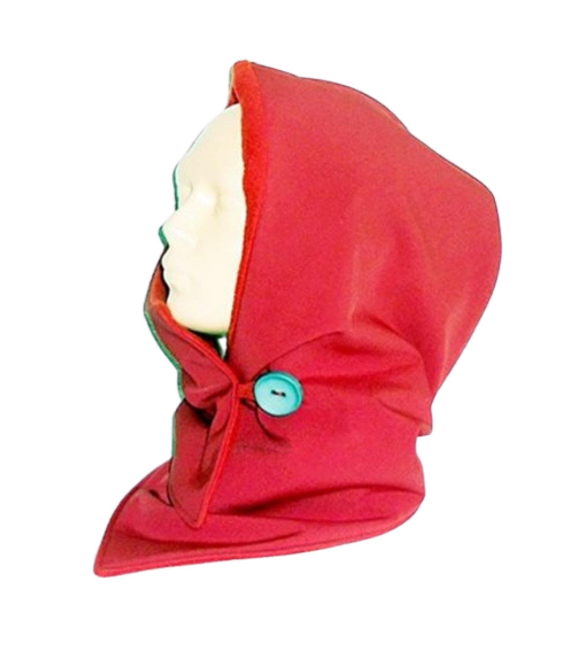 Kapuzenschal, Softshell, rot - StoffAkzente