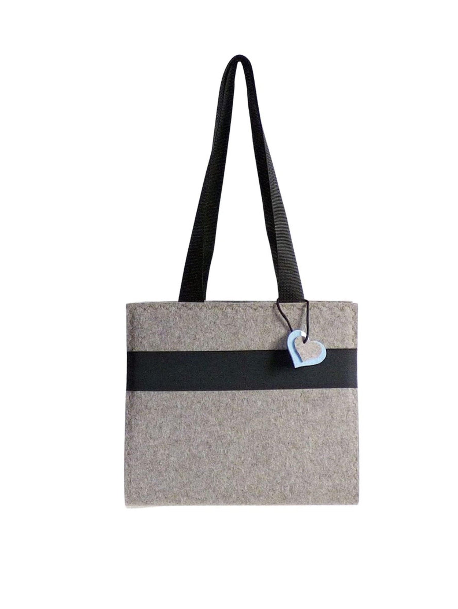 Wollfilz, Ordnertasche, natur-meliert/gletscher – StoffAkzente