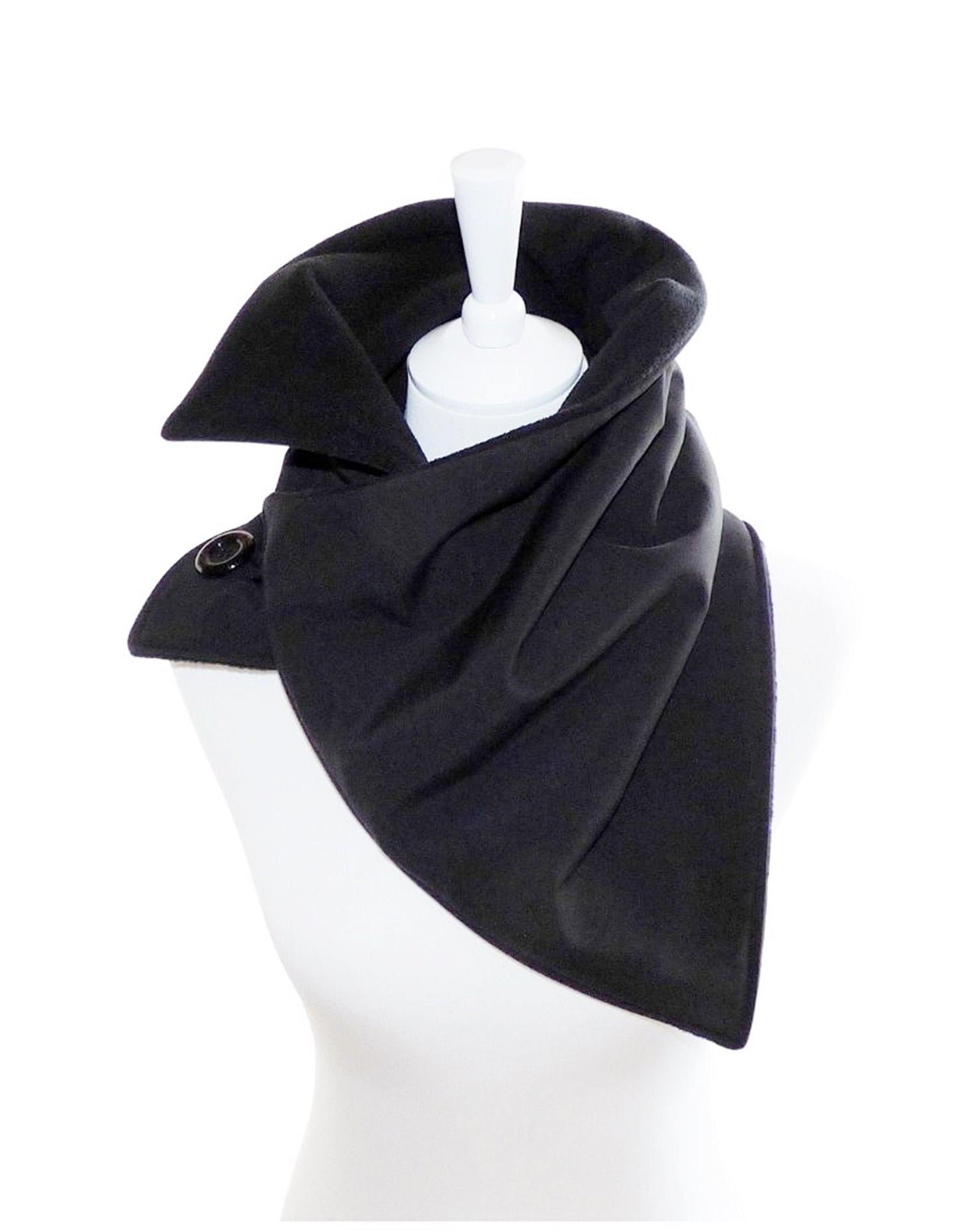 Schal Softshell schwarz Fleece