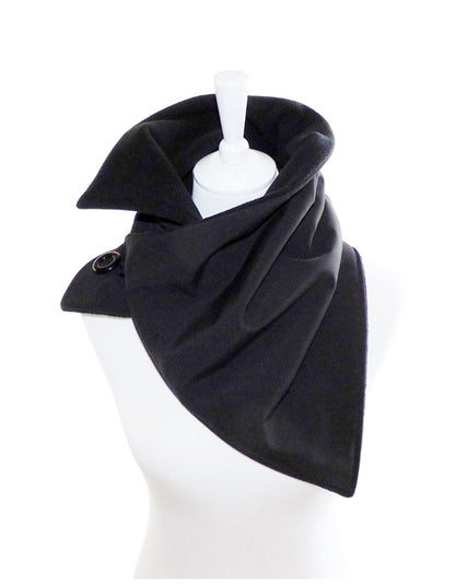 Schal Softshell schwarz Fleece