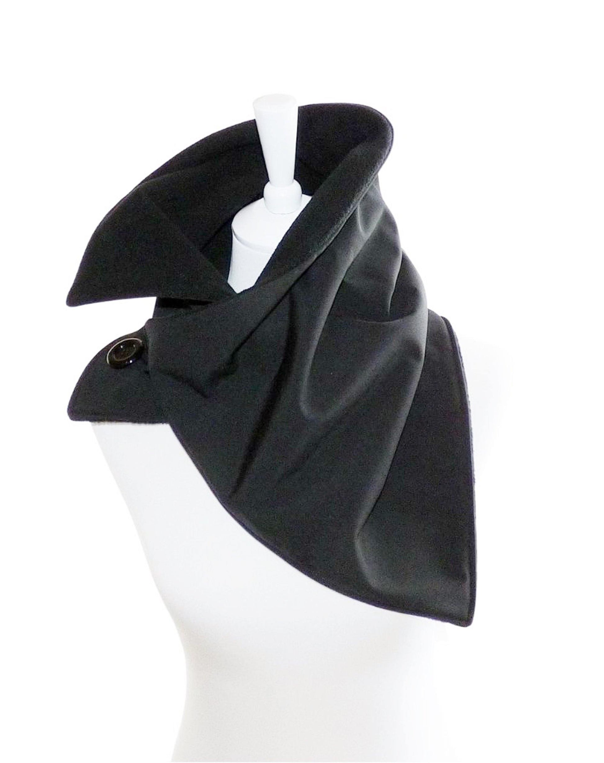 Schal Softshell schwarz Fleece