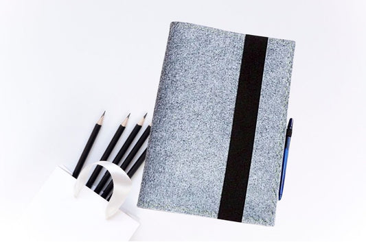 Schreibmappe, Aktenmappe, Filz