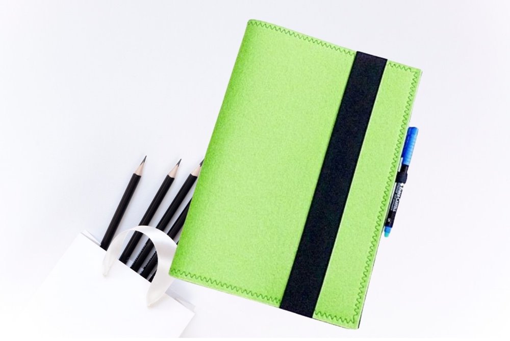 Schreibmappe, Aktenmappe, Filz