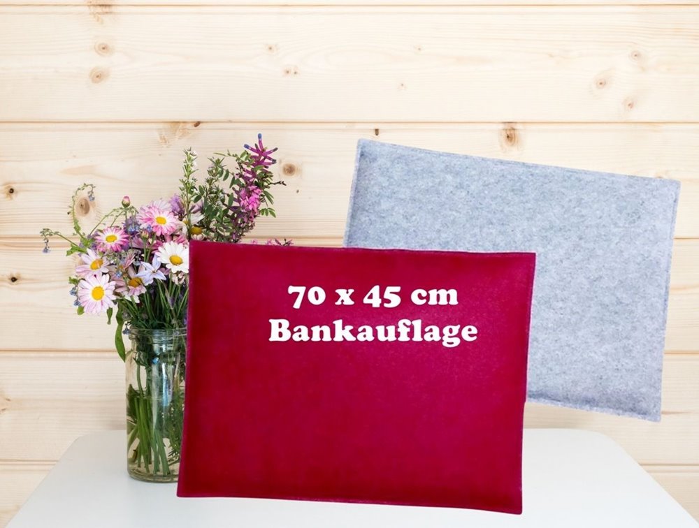Sitzkissen, Bankauflage Filz