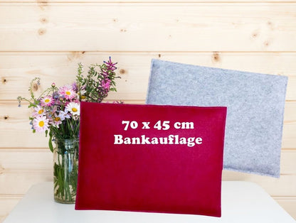 Sitzkissen, Bankauflage Filz