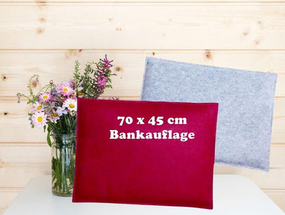 Sitzkissen, Bankauflage Filz