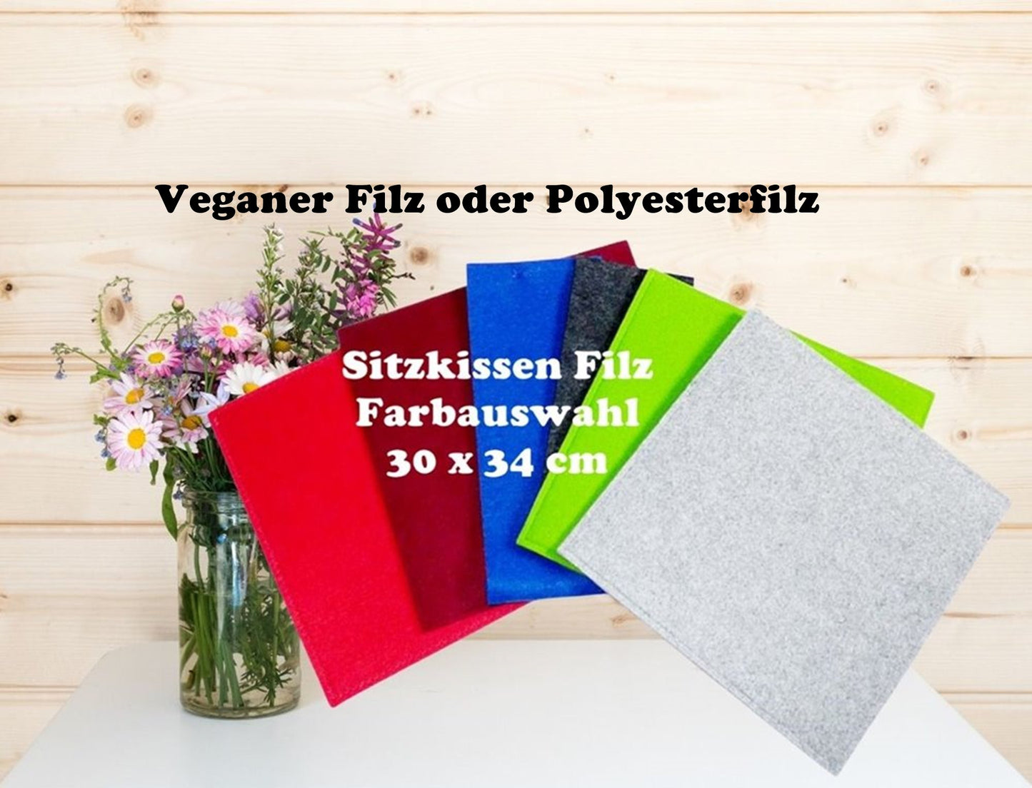 Sitzkissen Filz, 30x34 cm