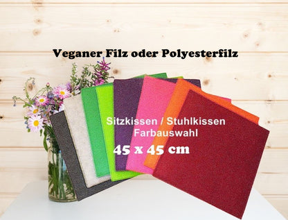 Sitzkissen Filz 45x45 cm