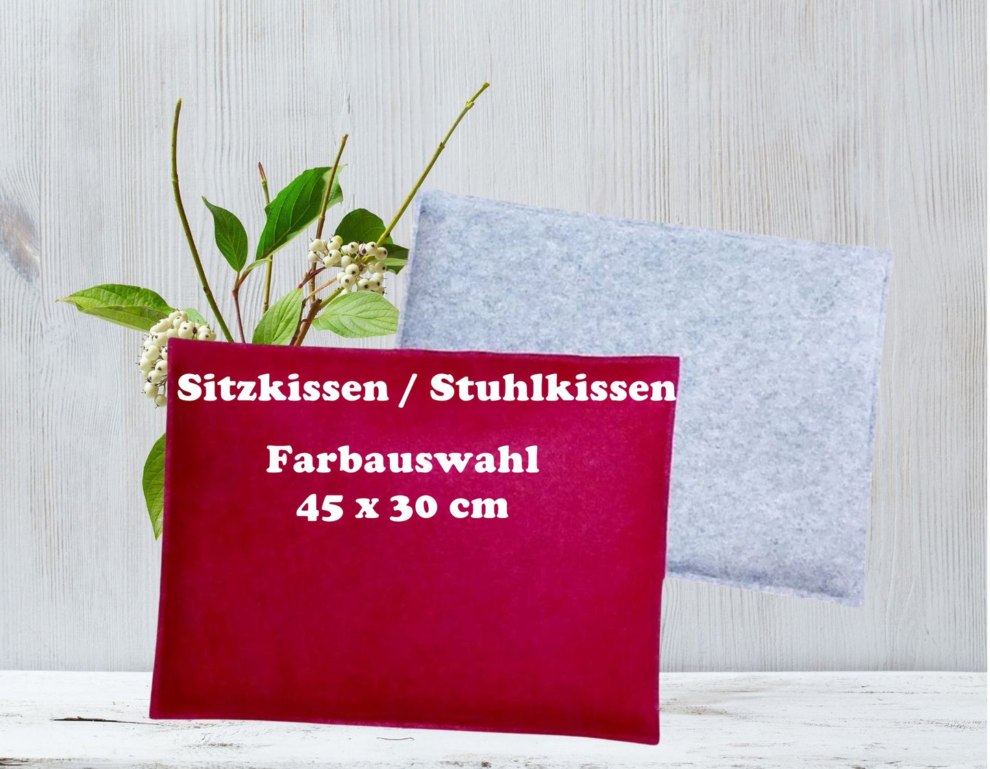 Sitzkissen Filz, 45x30 cm